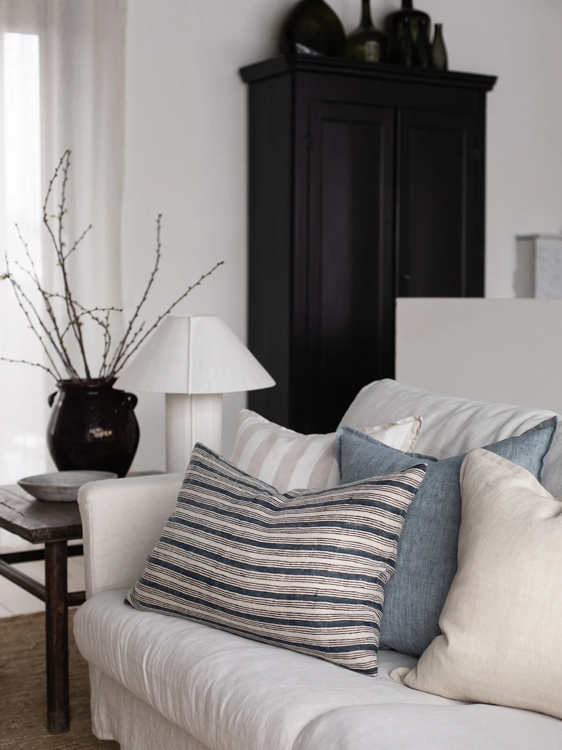 Marion kussenhoes linnen 50x50 cm, Ocean Tell Me More