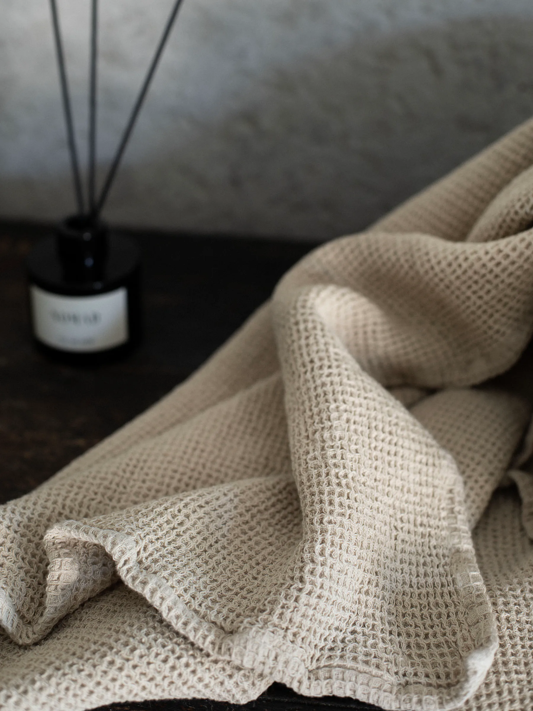 Nella badhanddoek 70x140 cm, Beige Tell Me More