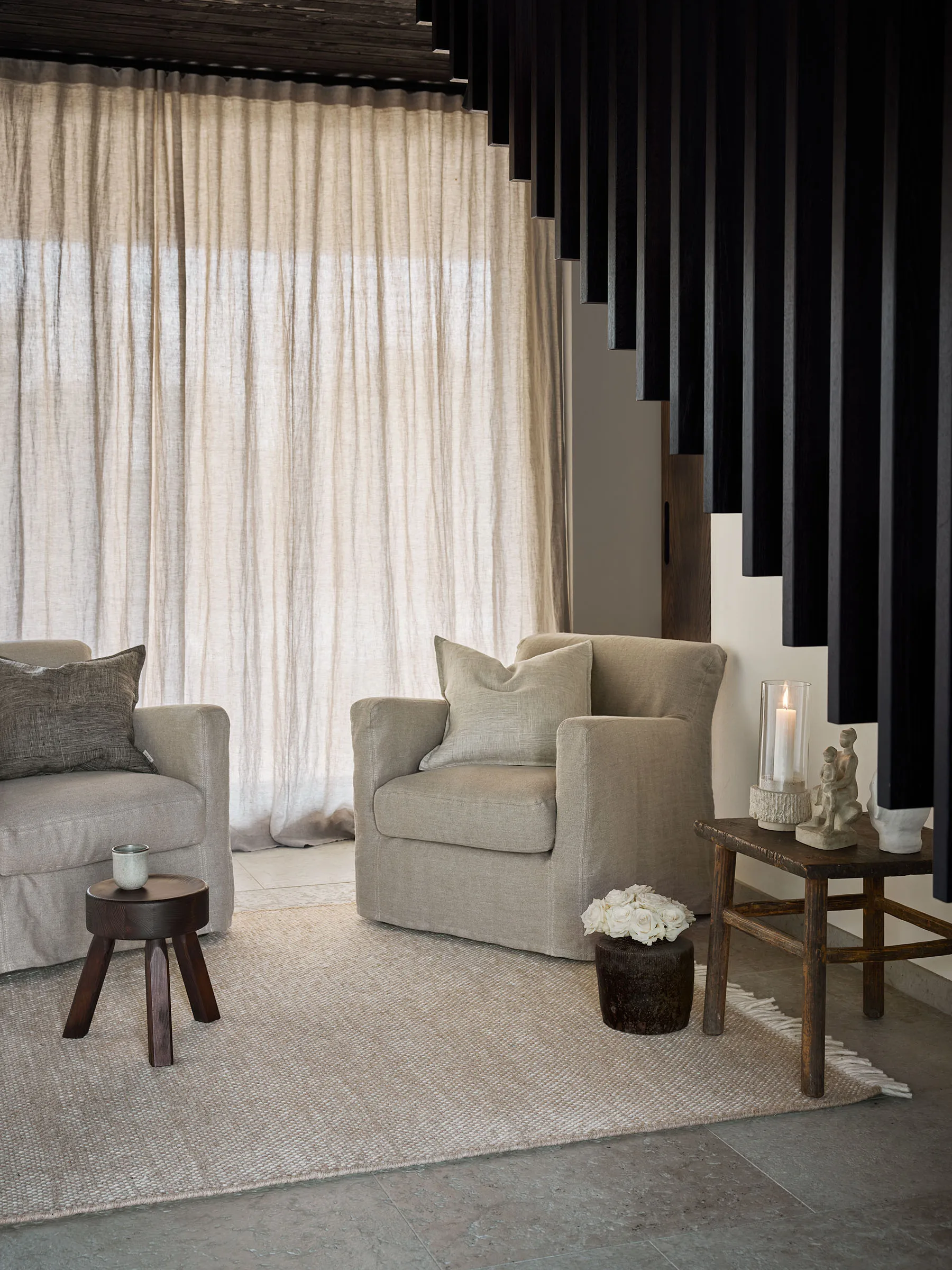 Nelson wollen vloerkleed, Beige-Offwhite, 200x300 cm Tell Me More