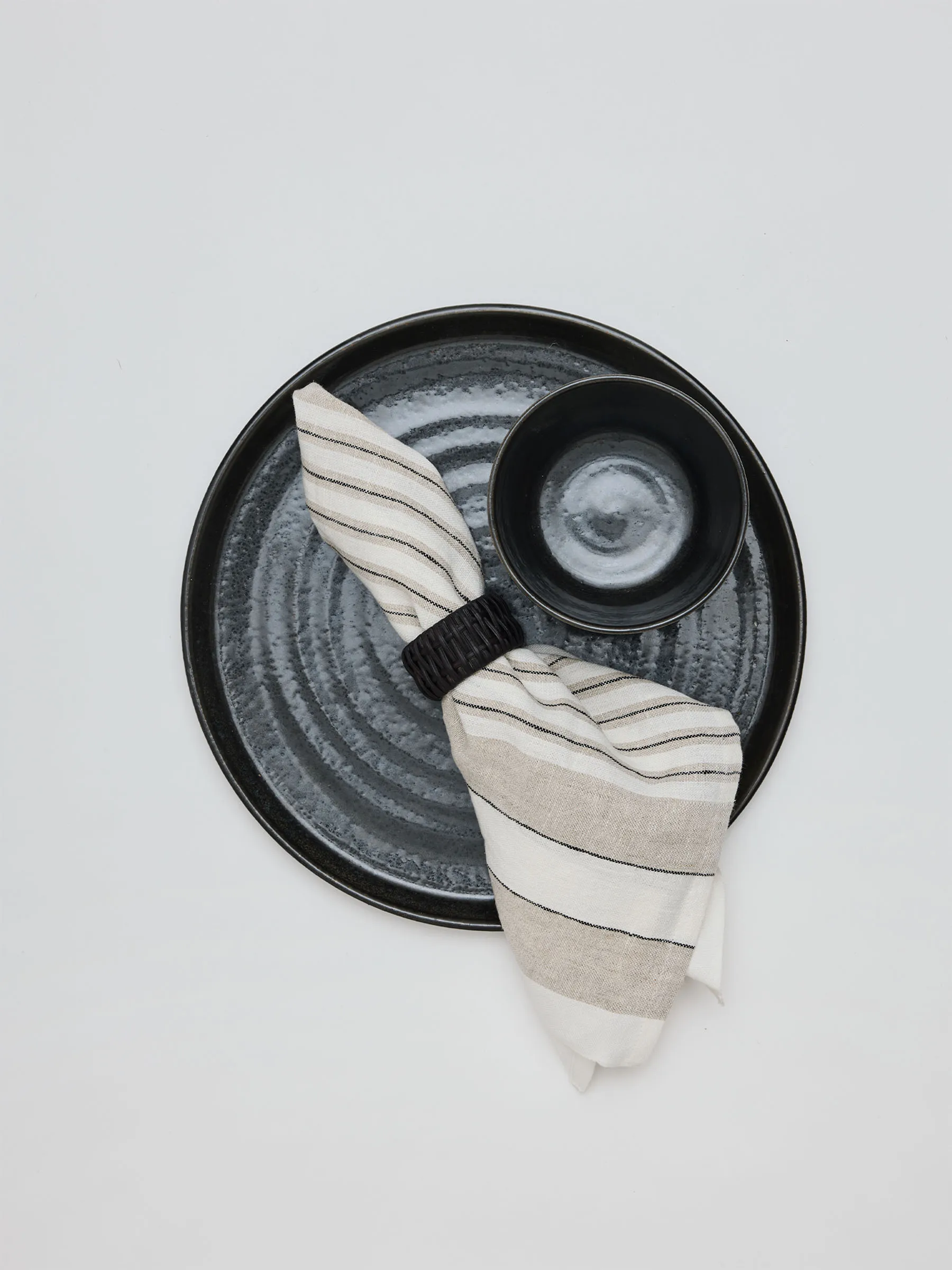 Noah linnenservet 50x50 cm, Beige streep Tell Me More