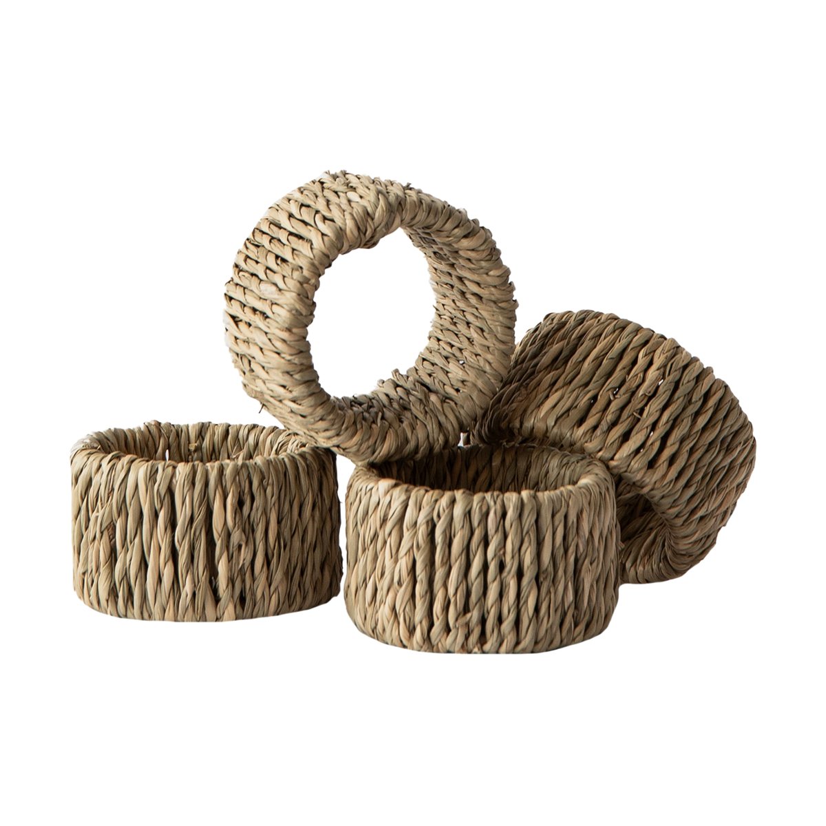 Tell Me More Nori servetring 4-pack Natural | Scandinavisch Interieur | Servetringen & -houders | Beige