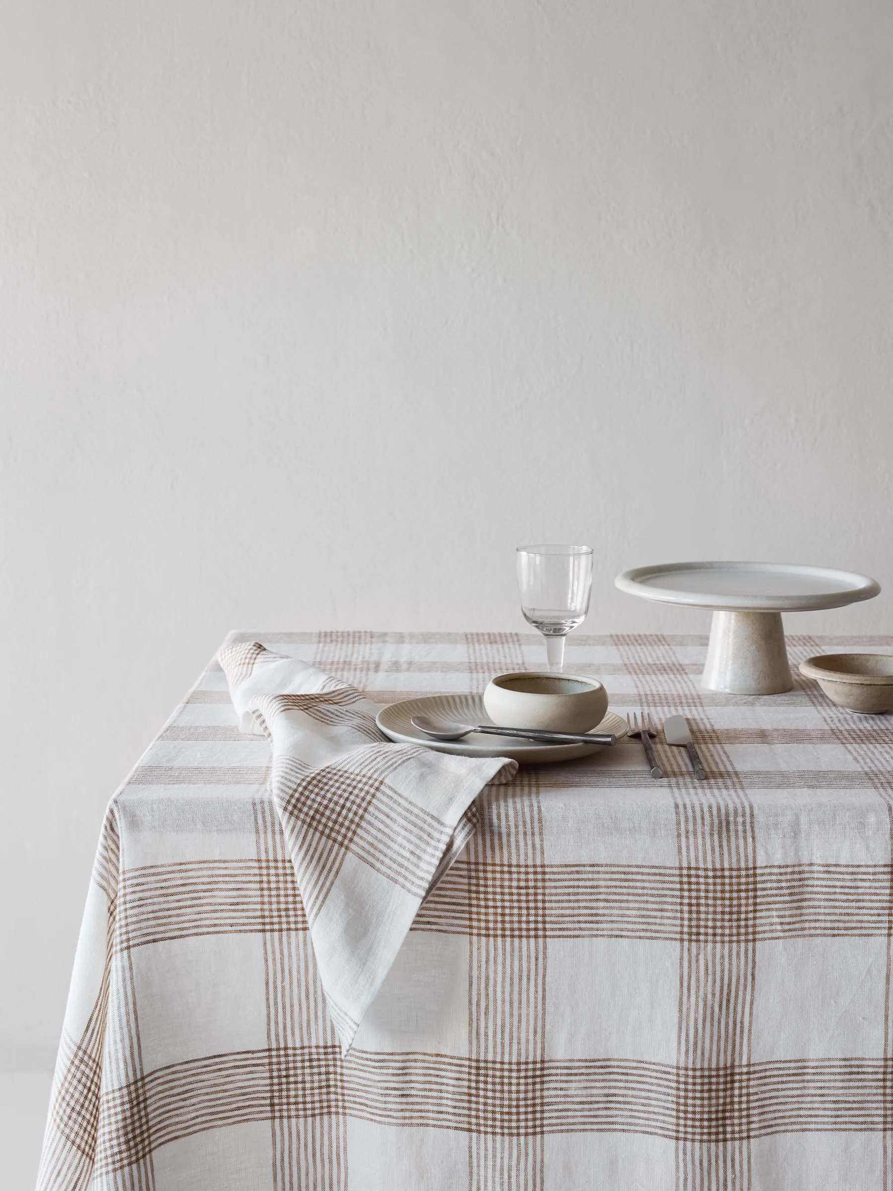 Odette stoffen servet, Brown, 45x45 cm Tell Me More