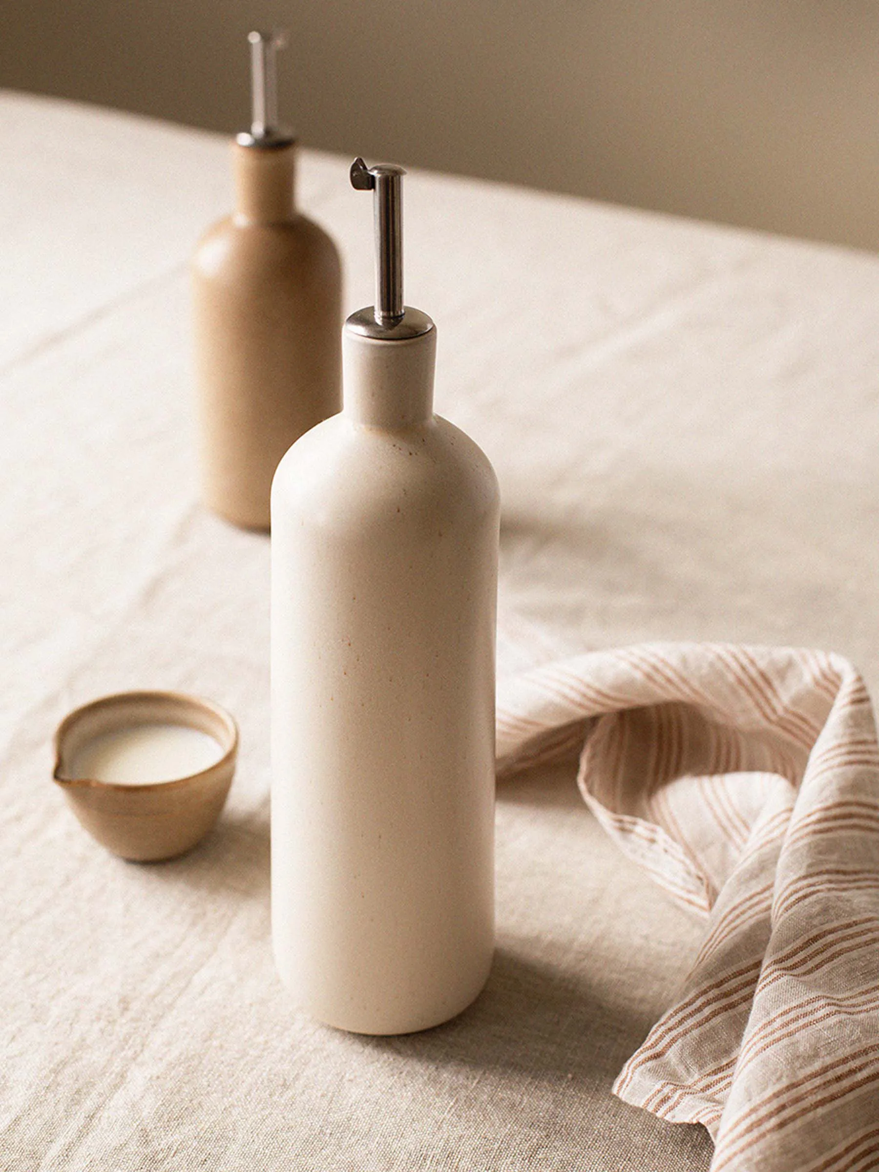 Palermo fles voor olie- & azijn, Offwhite, medium 70 cl Tell Me More