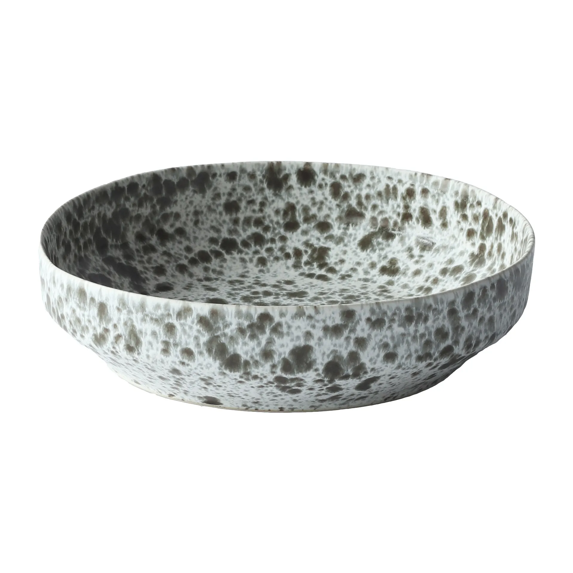 Rivoli serveerschaal Ø22,5 cm, Green splatter Tell Me More