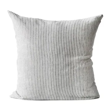 Stonewashed linnen kussensloop 65x65 cm - Grey-white - Tell Me More