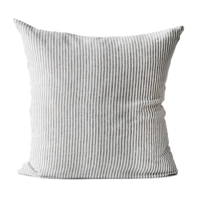 Stonewashed linnen kussensloop 65x65 cm, Grey-white Tell Me More