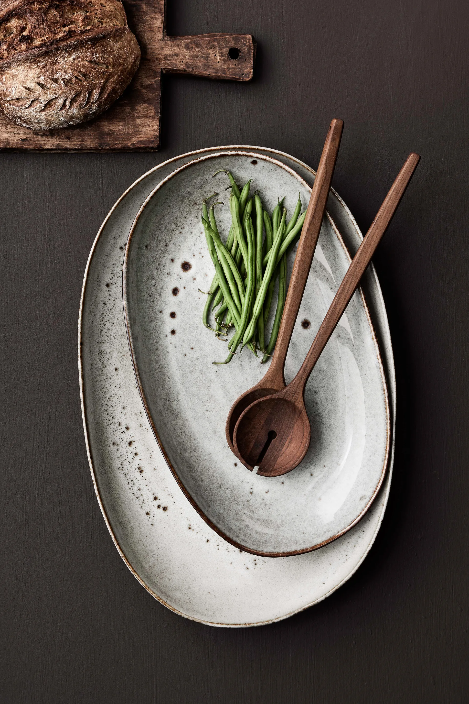 Taranto serveerschotel small 21,5x37 cm, Beige Tell Me More