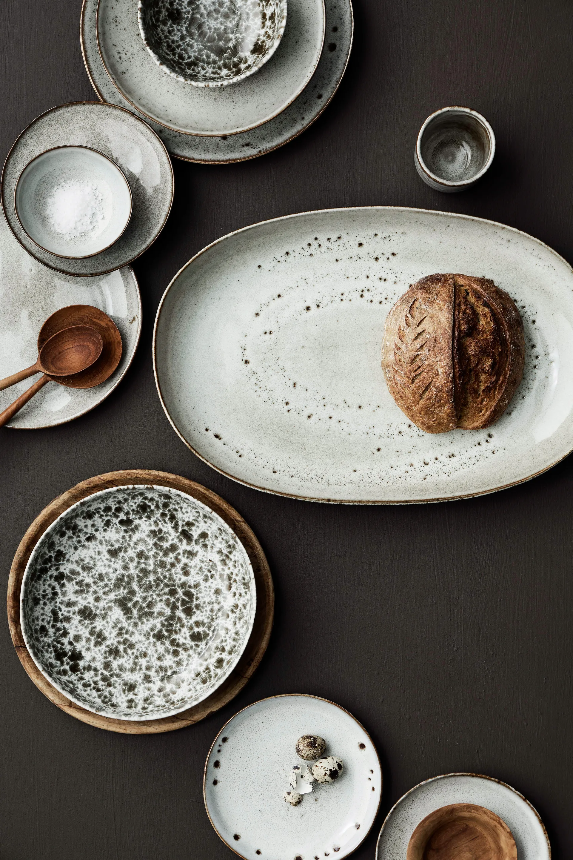 Taranto serveerschotel small 21,5x37 cm, Beige Tell Me More