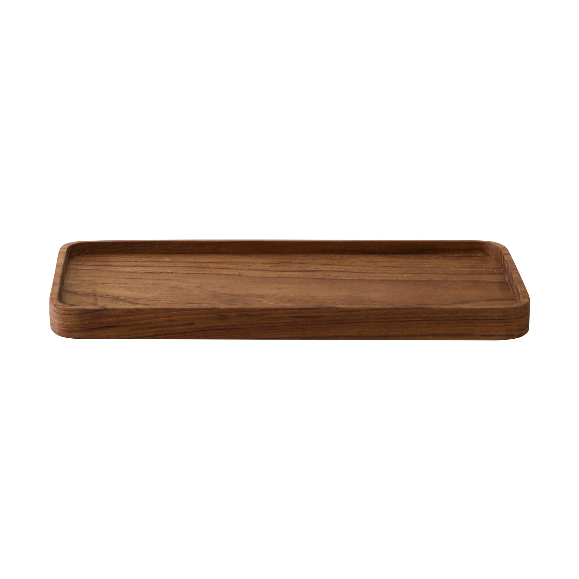 Teak dienblad 12,5x27,5 cm, Bruin Tell Me More