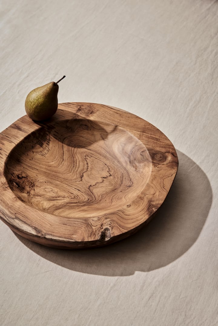Teak serveerschaal, Large, Ø40 cm Tell Me More