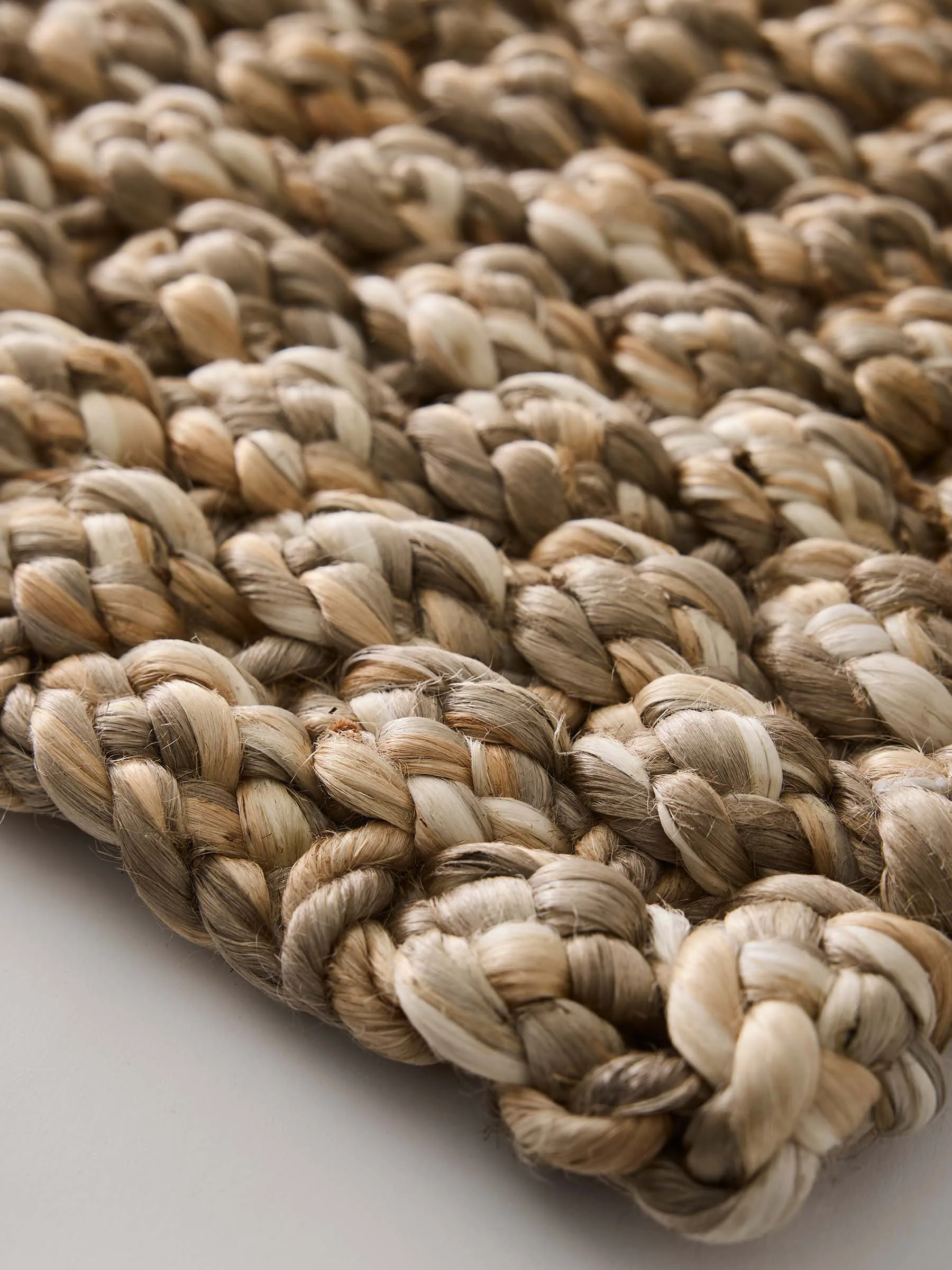 Tell Me More braided jute deurmat 45x75 cm, Multi Tell Me More