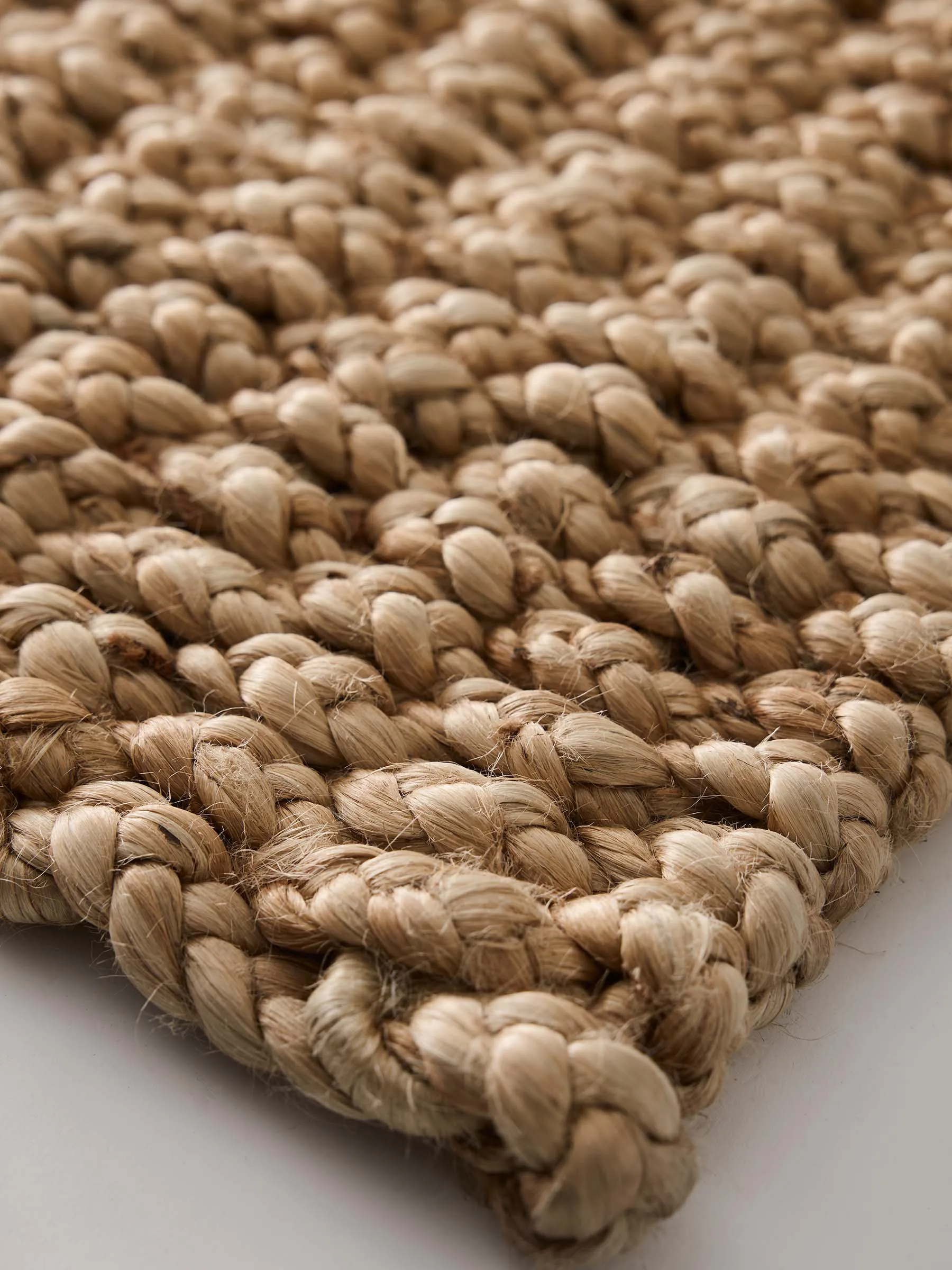 Tell Me More braided jute deurmat 45x75 cm, Natural Tell Me More