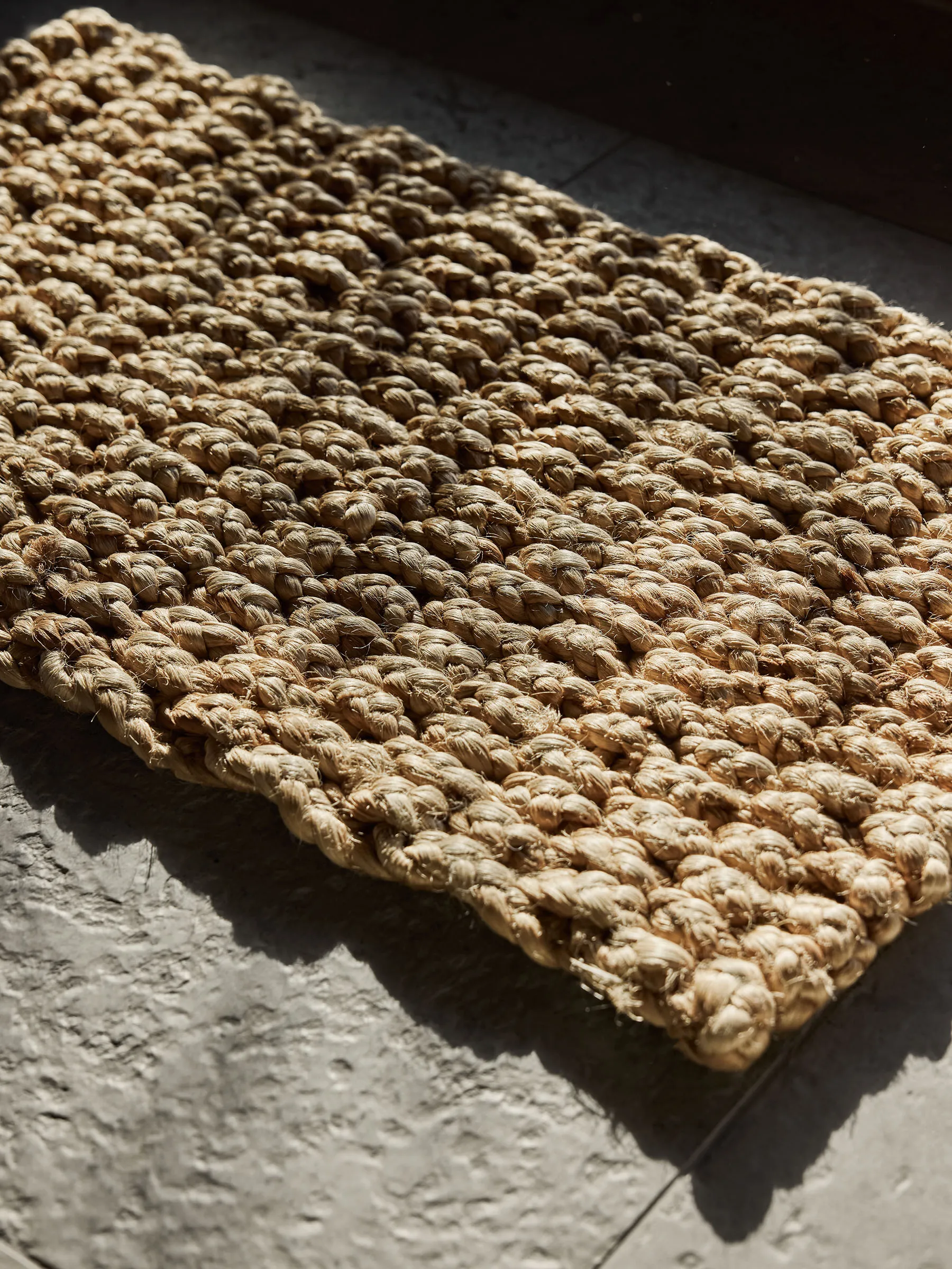 Tell Me More braided jute deurmat 45x75 cm, Natural Tell Me More