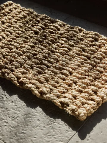 Tell Me More braided jute deurmat 45x75 cm - Natural - Tell Me More