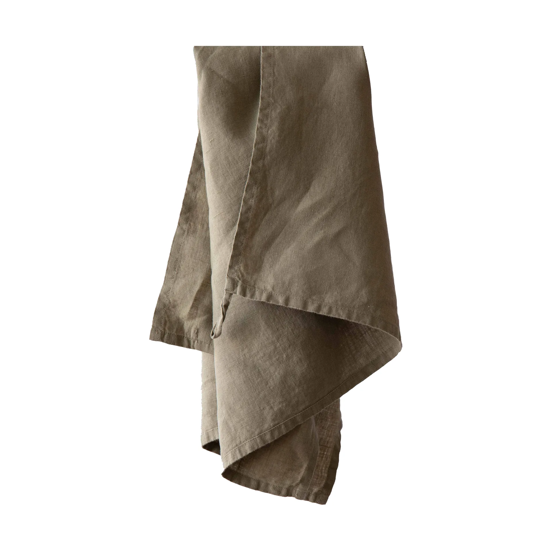 Tell me more keukenhanddoek linnen 50x70 cm, Olijf Tell Me More