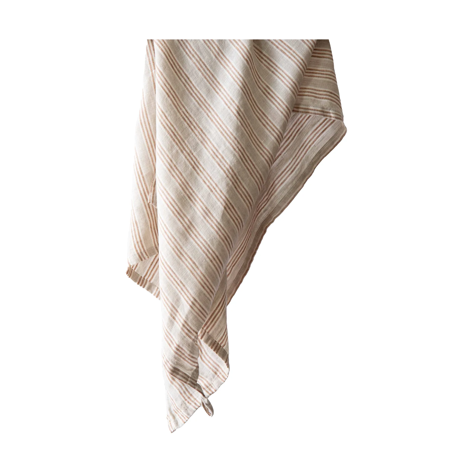 Tell me more linnen keukendoek 50x70 cm, Hazelnoot streep Tell Me More