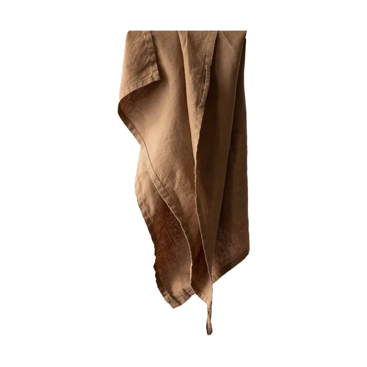Tell me more linnen keukendoek 50x70 cm - Hazelnoot - Tell Me More