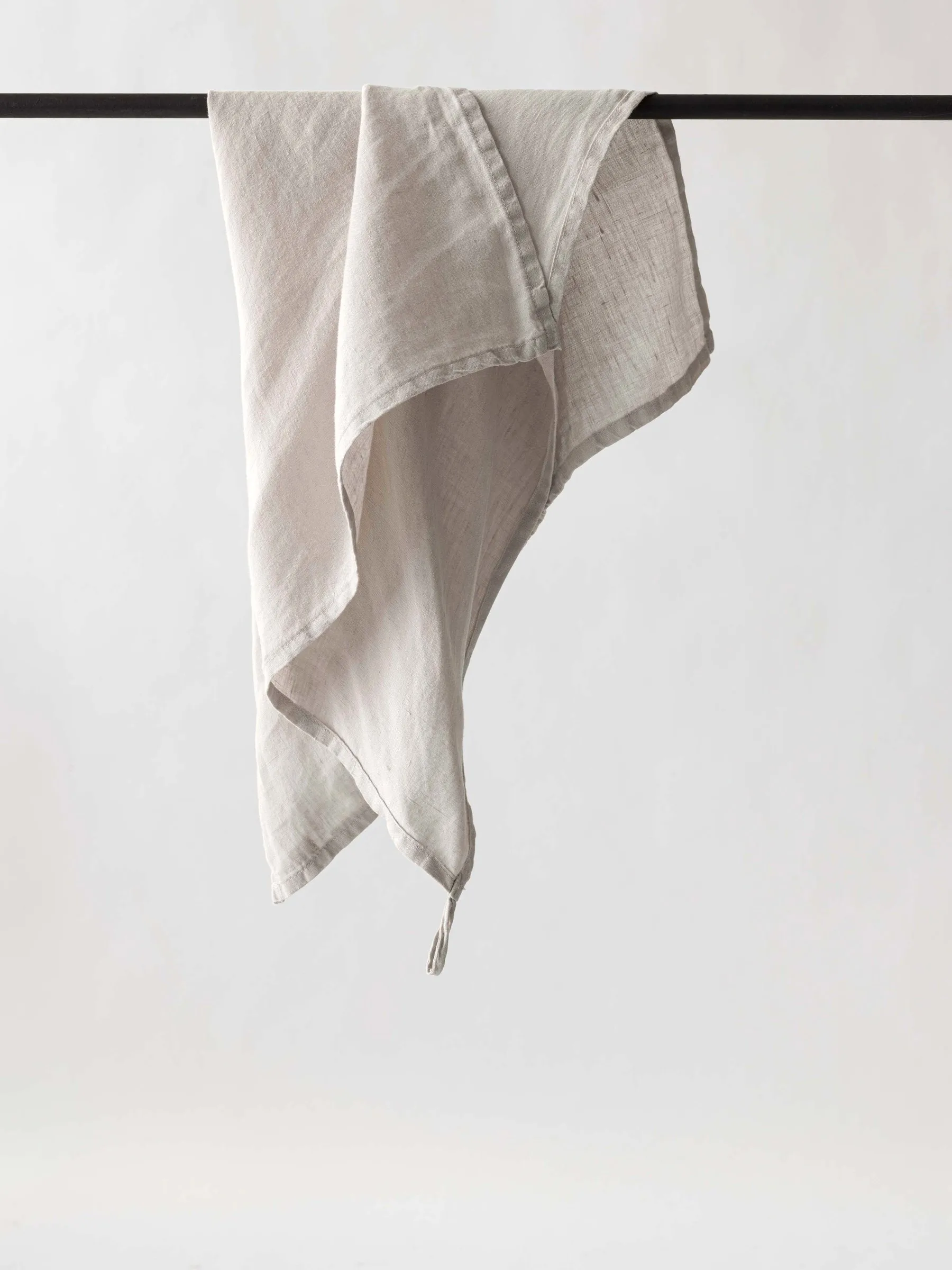 Tell me more linnen keukendoek 50x70 cm, Warm grijs Tell Me More
