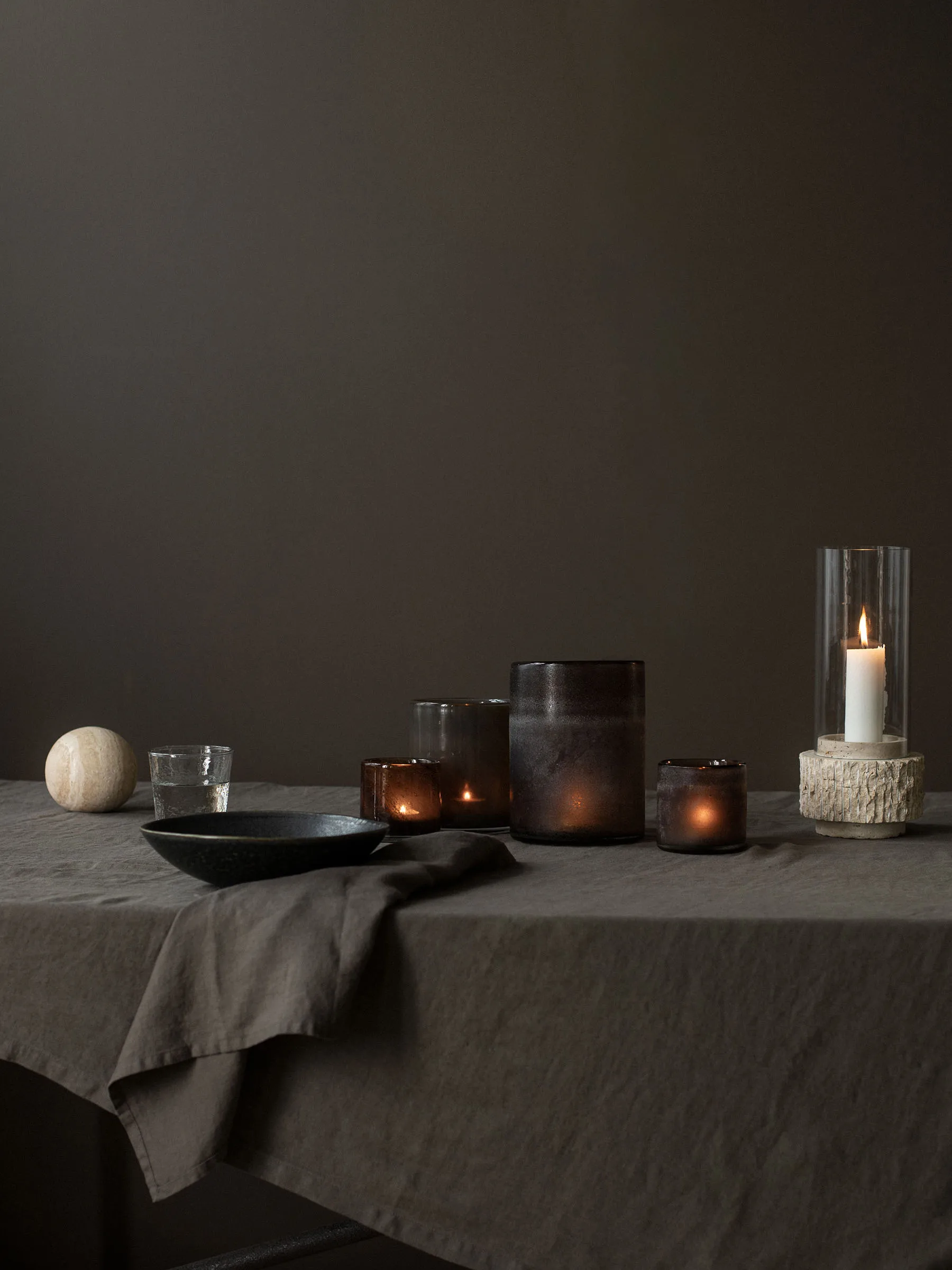 Travertijnen decoratieballen, Ø10 cm Tell Me More