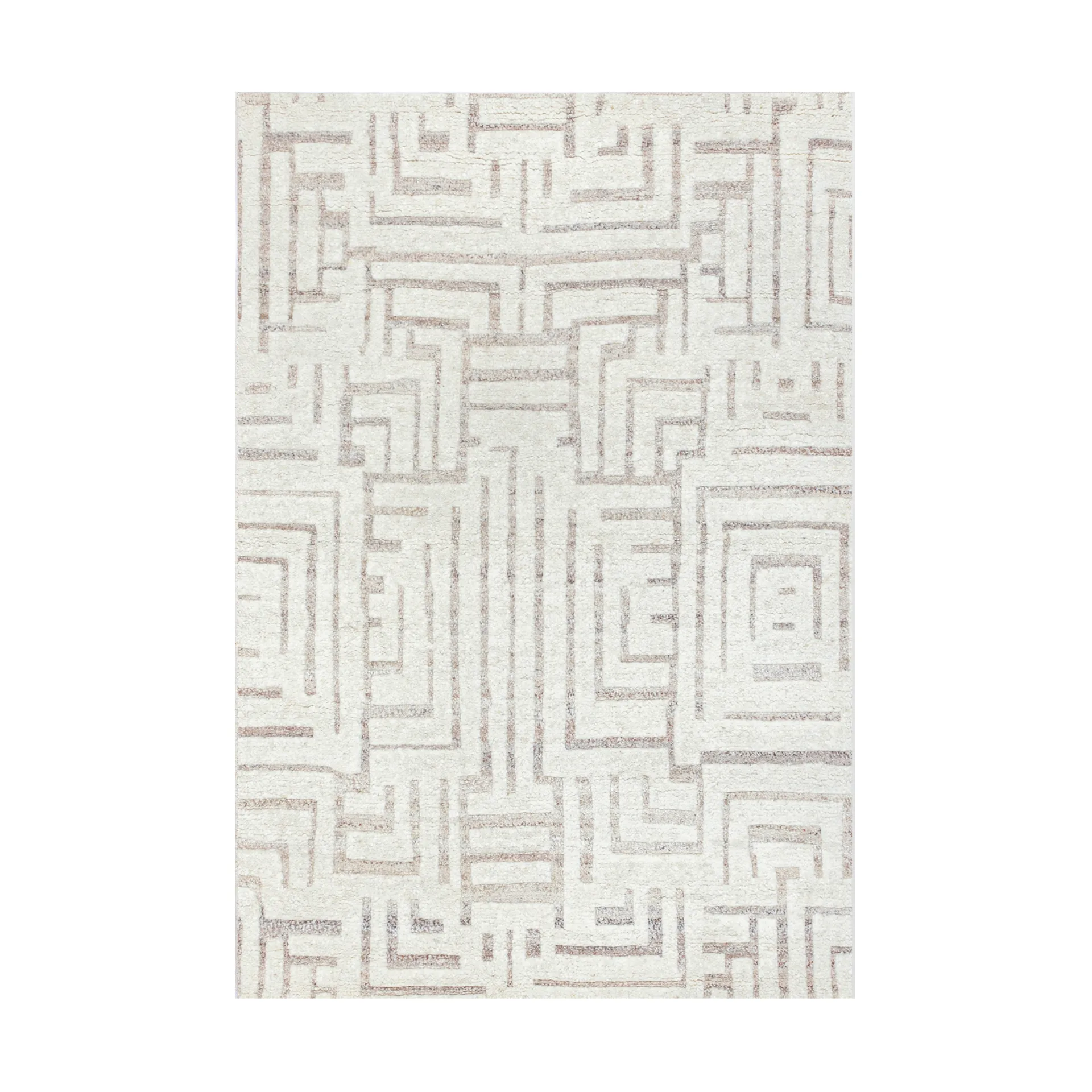 Viby wollen vloerkleed, Ivory-brown, 170x240 cm Tell Me More