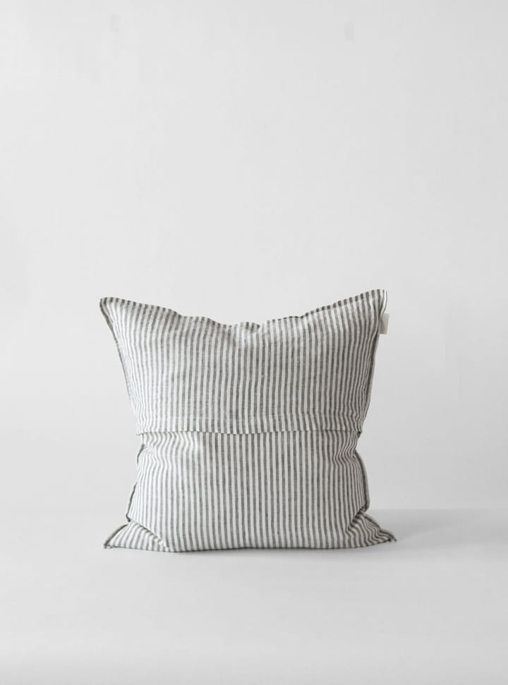 Washed linen kussenhoes 50 x 50 cm., Grey-white Tell Me More