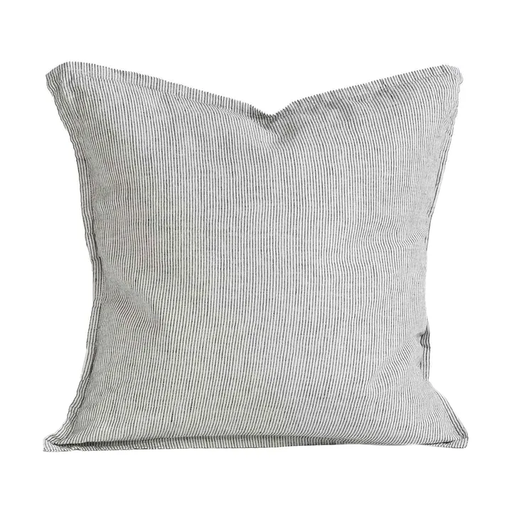 Washed linen kussenhoes 50x50 cm - Pinstripe - Tell Me More