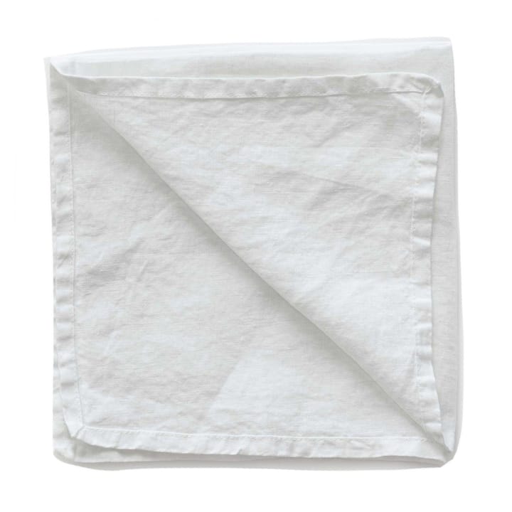 Washed linen servet - Bleached white (white) - Tell Me More