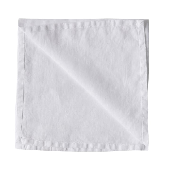 Washed linen servet - Gebleekt wit - Tell Me More