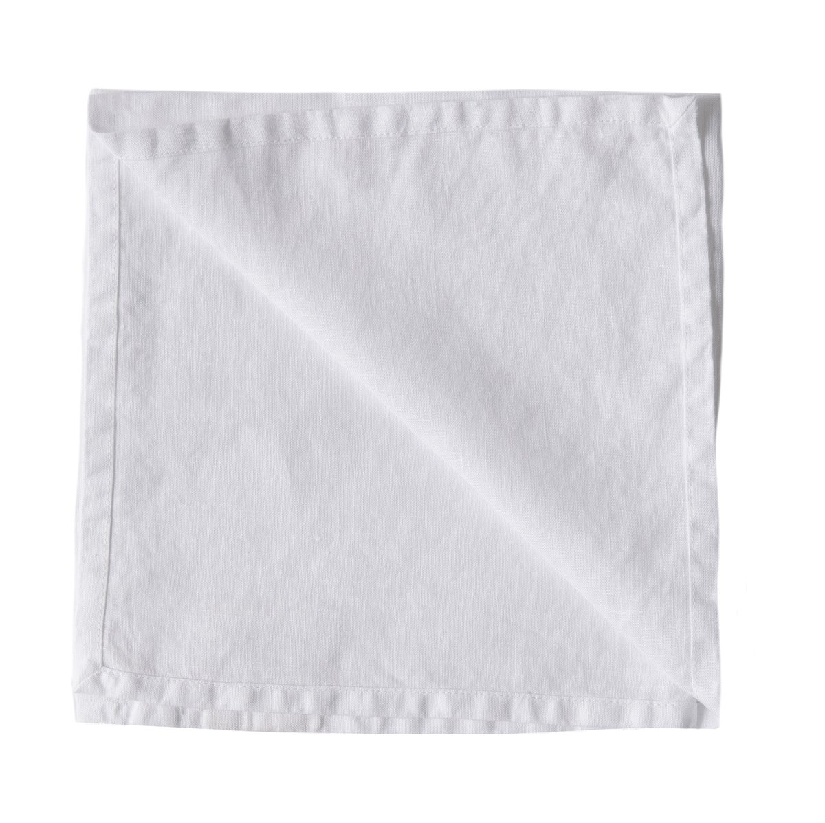 Tell Me More Washed linen servet Gebleekt wit | Scandinavisch Interieur | Linnen & katoenen servetten | Wit