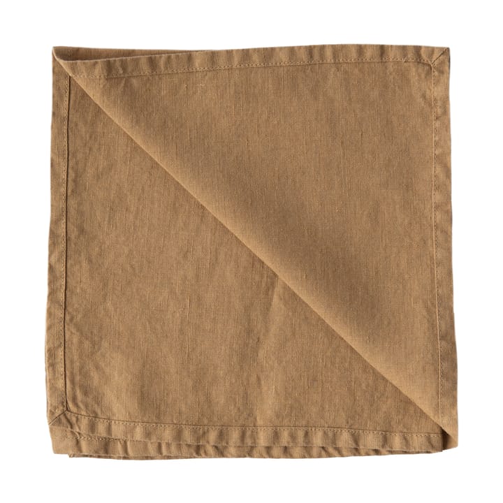 Washed linen servet - Hazelnoot - Tell Me More