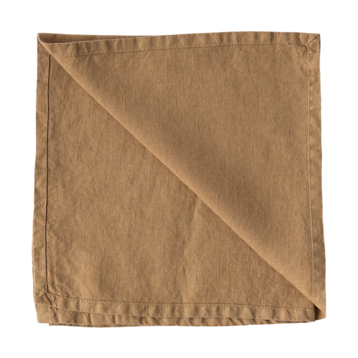 Tell Me More Washed linen servet Hazelnoot | Scandinavisch Interieur | Linnen & katoenen servetten | Bruin