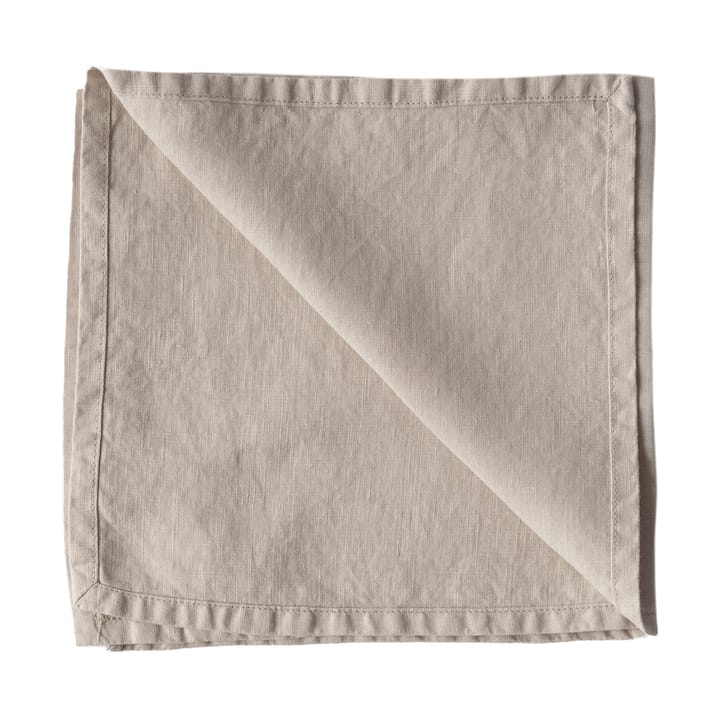 Washed linen servet - Warm grijs - Tell Me More
