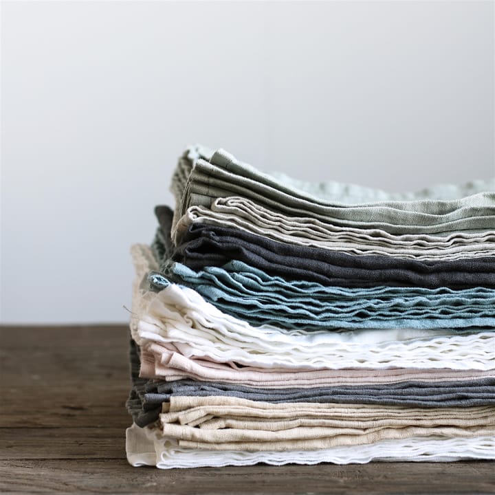 Washed linen servet - warmgrijs (grey) - Tell Me More