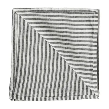 Washed linen stoffen servet 45x45 cm - Grey-white - Tell Me More