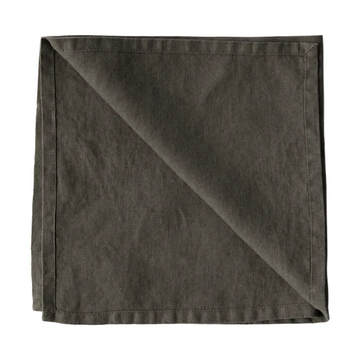 Washed linen stoffen servet 45x45 cm - Mol - Tell Me More
