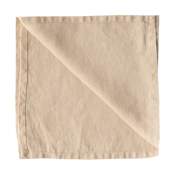 Washed linen stoffen servet 45x45 cm - Zand - Tell Me More