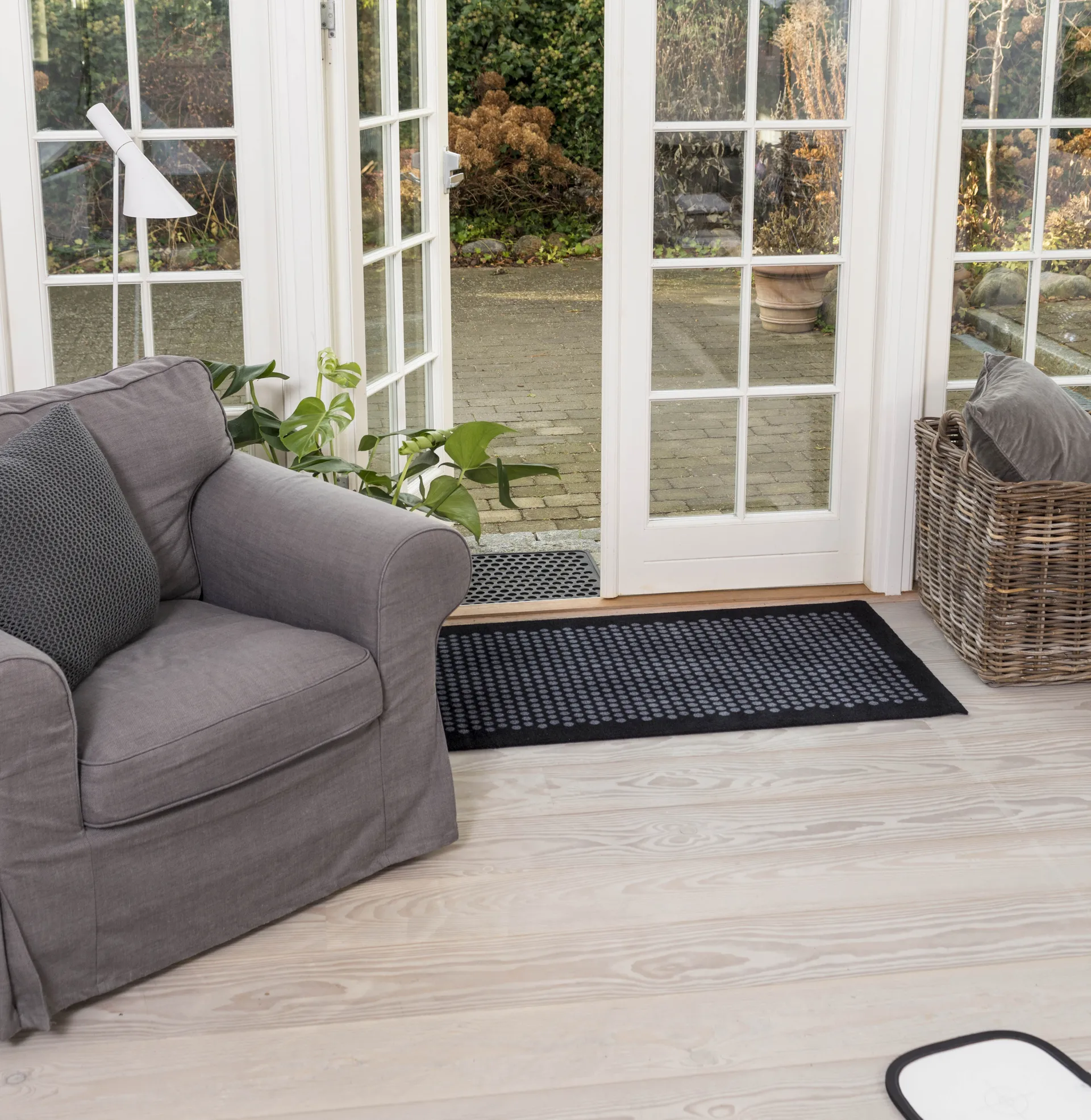 Dot deurmat, Black, 60x90 cm tica copenhagen