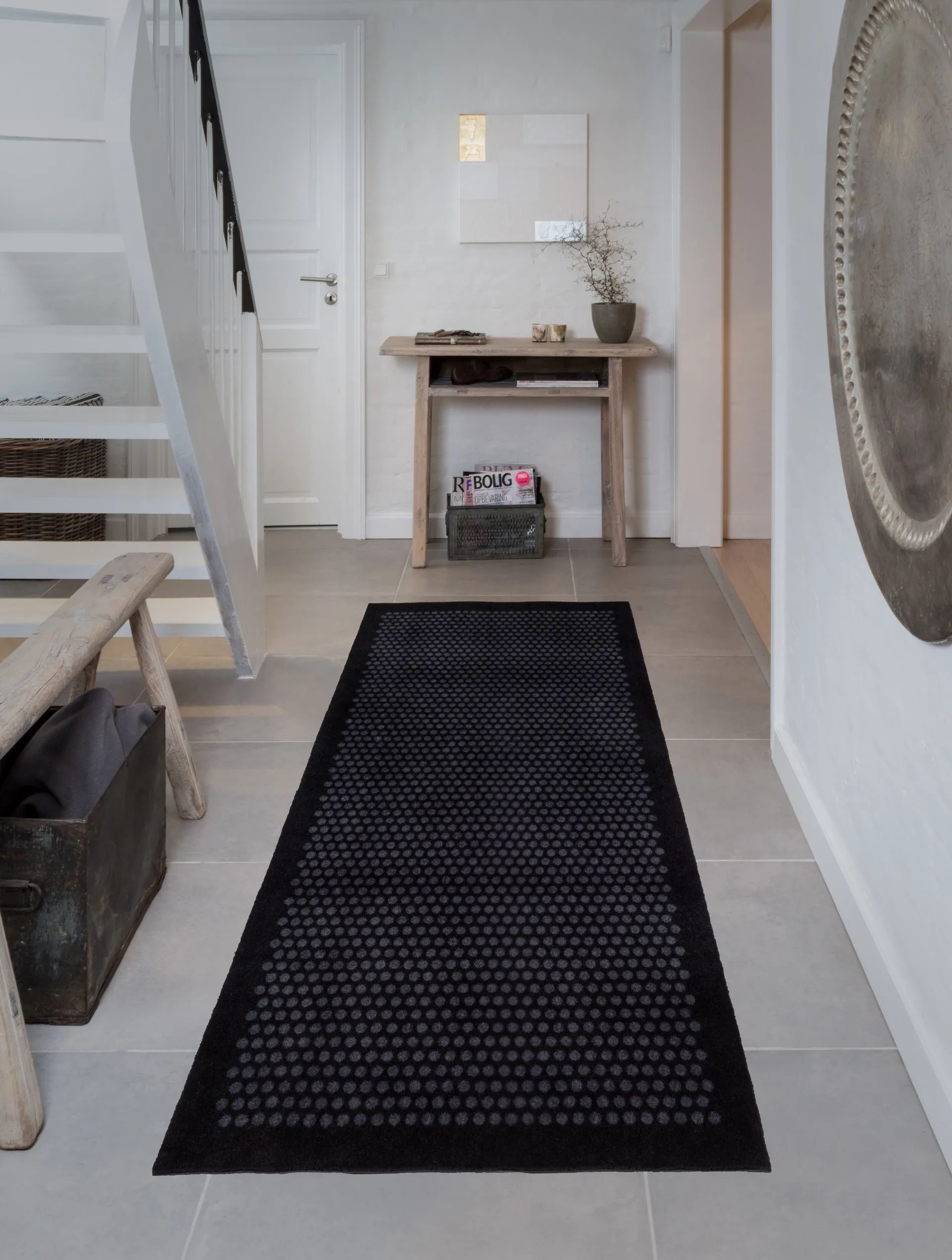 Dot gangmat, Black, 90x200 cm tica copenhagen