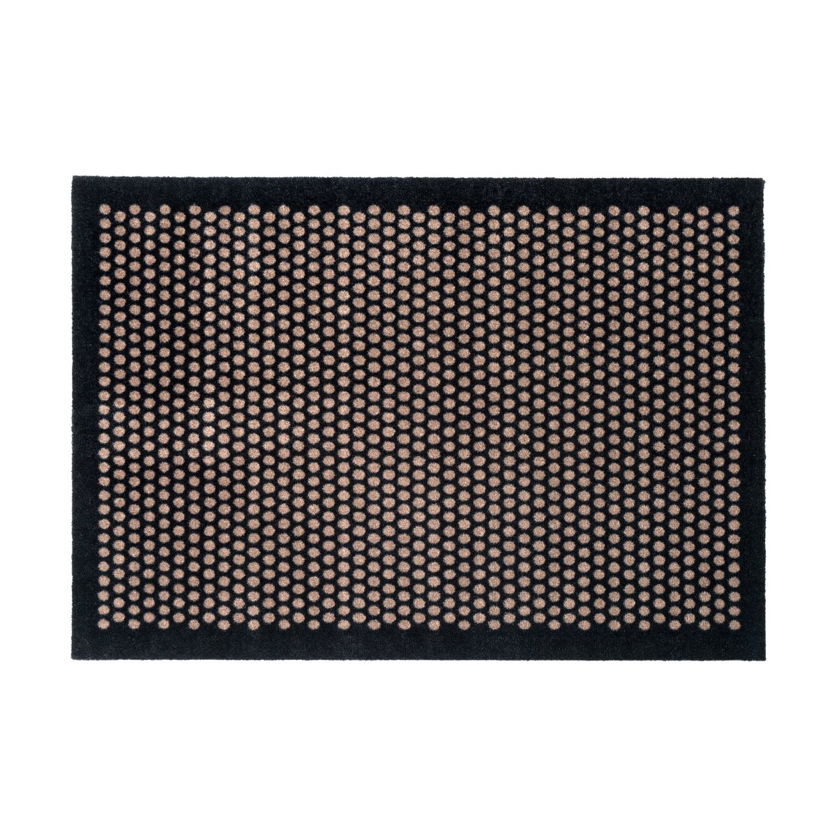 tica copenhagen Dot gangmat Black-sand, 90x130 cm | Scandinavisch Interieur | Hoogpolige vloerkleden | Zwart