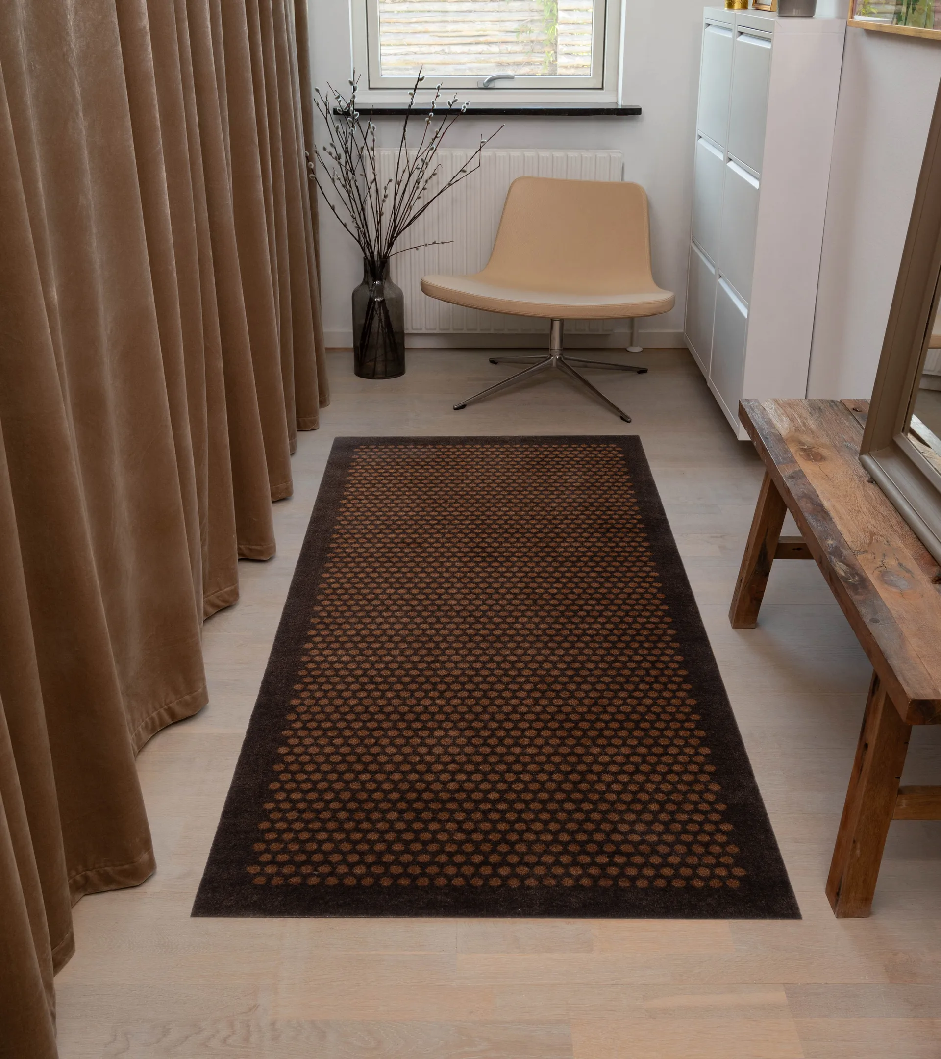 Dot gangmat, Cognac-brown, 90x200 cm tica copenhagen