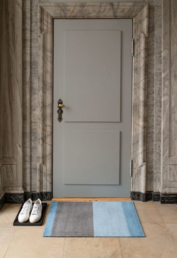 Stripes by tica, horizontaal, deurmat - Blue-steel grey, 60x90 cm - tica copenhagen