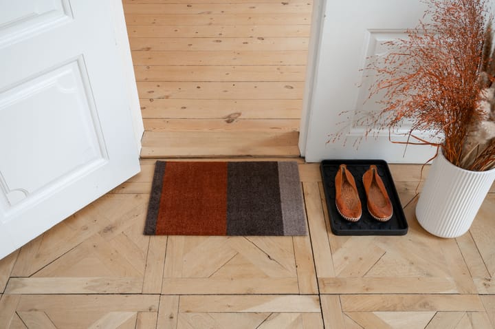 Stripes by tica, horizontaal, deurmat - Brown-terracotta, 40x60 cm - tica copenhagen