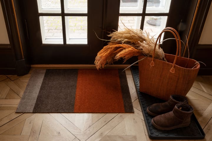 Stripes by tica, horizontaal, deurmat, Brown-terracotta, 60x90 cm tica copenhagen