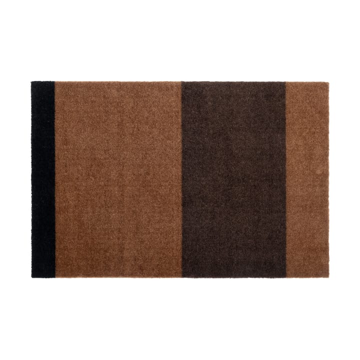 Stripes by tica, horizontaal, deurmat - Cognac-dark brown-black, 60x90 cm - tica copenhagen