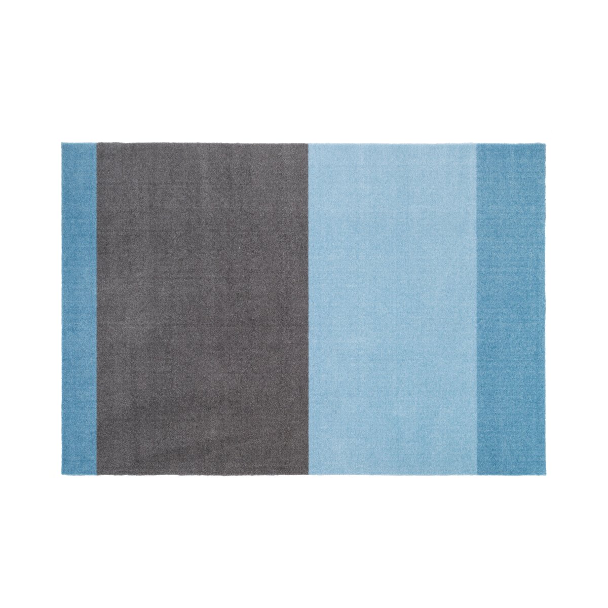 tica copenhagen Stripes by tica, horizontaal, gangmat Blue-steel grey, 90x130 cm