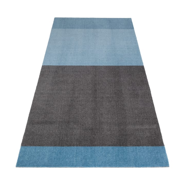 Stripes by tica, horizontaal, gangmat - Blue-steel grey, 90x200 cm - tica copenhagen