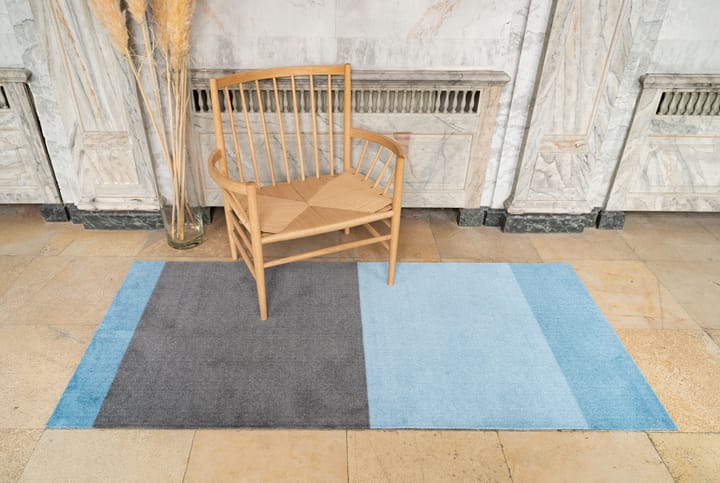 Stripes by tica, horizontaal, gangmat, Blue-steel grey, 90x200 cm tica copenhagen