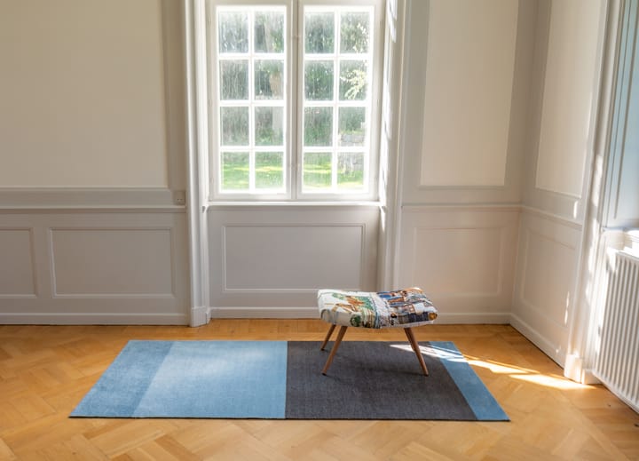 Stripes by tica, horizontaal, gangmat, Blue-steel grey, 90x200 cm tica copenhagen