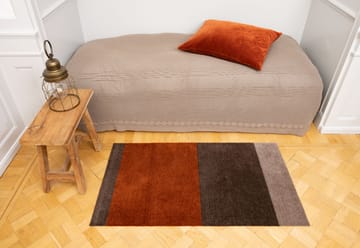 Stripes by tica, horizontaal, gangmat - Brown-terracotta 67x120 cm - tica copenhagen