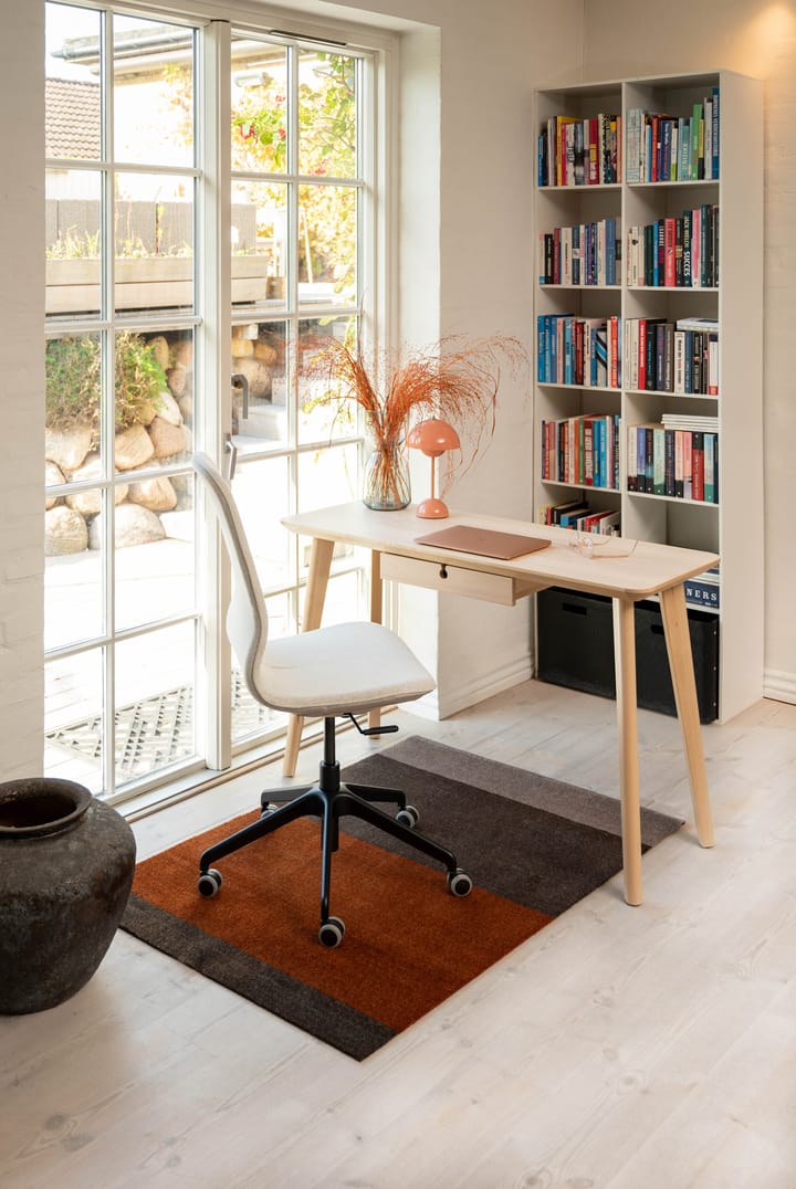 Stripes by tica, horizontaal, gangmat, Brown-terracotta 90x130 cm tica copenhagen